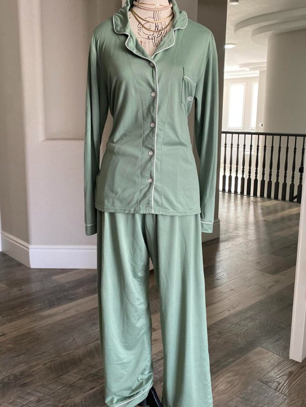Born Mint green pajama set